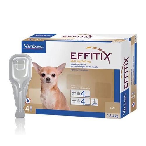 Virbac Effitix Spot On Antiparassitario per Cani Extra Small