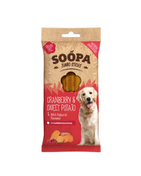 Soopa Dentalstick Mirtilli Rossi e Patate Dolci JUMBO Snack per Cani