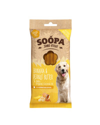 Soopa Dentalstick Banana e Burro di Arachidi JUMBO Snack per Cani