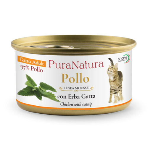 Dalla Grana Pura Natura umido gatto adult pollo e erba gatta 85g