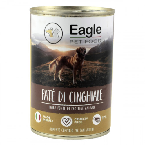 Eagle Pet Food Adult Patè di Cinghiale Umido Per Cani