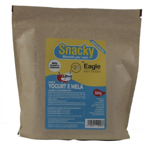 Eagle Pet Snacky Con Yogurt e Mela Biscotti Per Cani