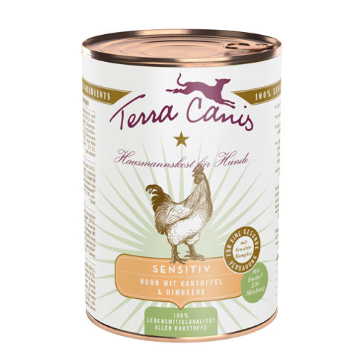 Terra Canis SENSITIVE Cavallo con Cetriolo e Fragola Umido Per Cani